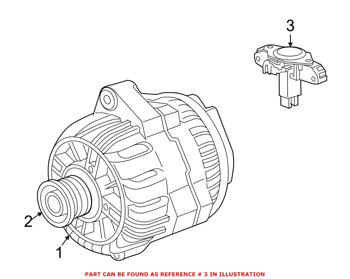 BMW Voltage Regulator 12318510092 - Genuine BMW